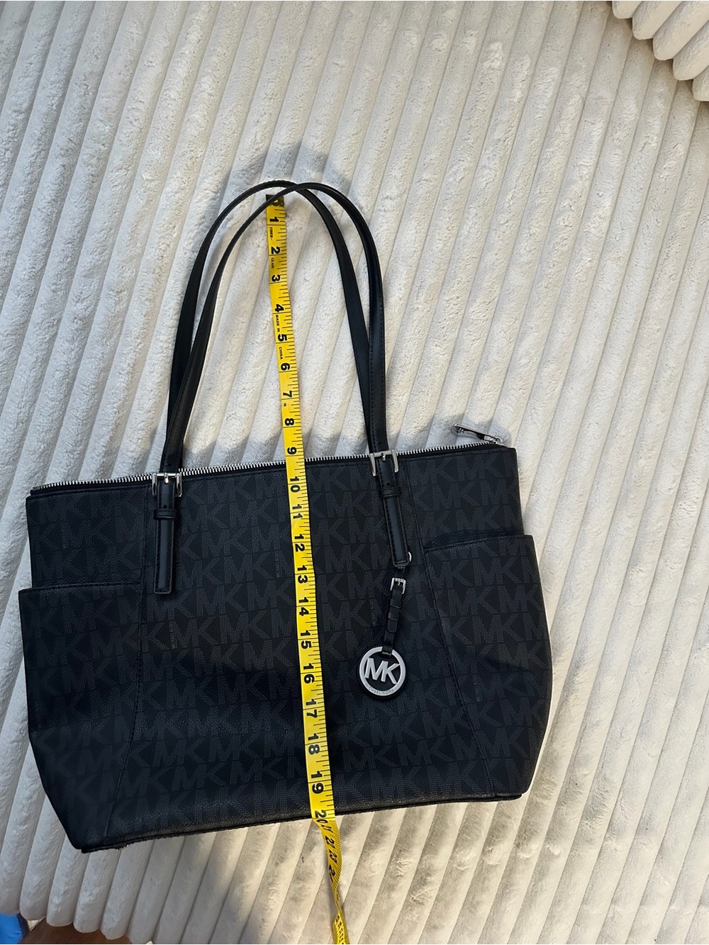 Michael Kors Black Monogram Tote - Picture 5 of 8